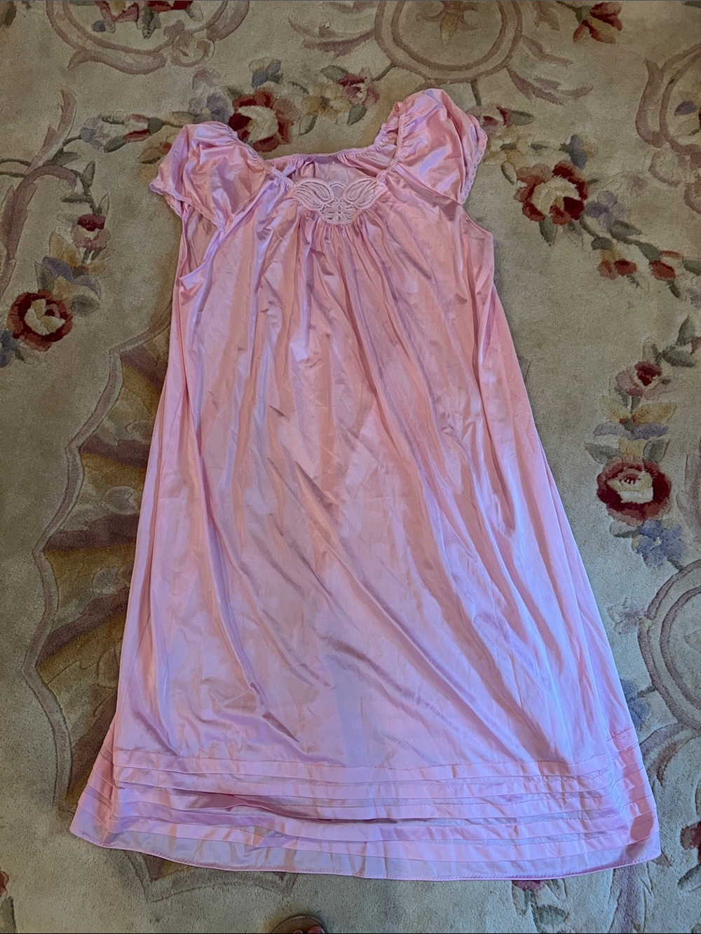 Vintage Pink Women's Nightgown Chemise - Soft Sleepwear